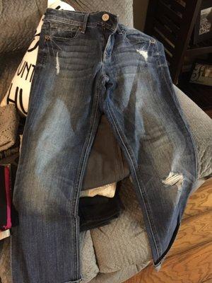 Stressed denim again , what they said they are looking for