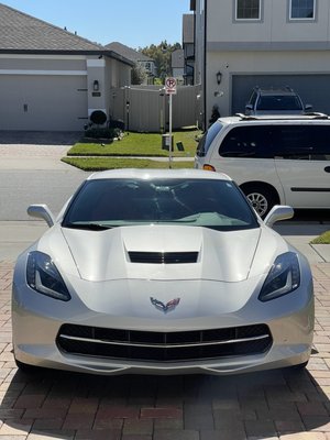 Another angle of the corvette.