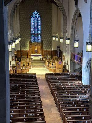 The first service in this the 'new' church was in January 1931.