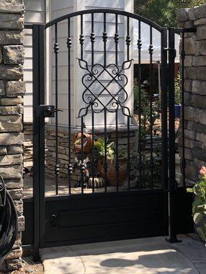 Custom wrought iron gate