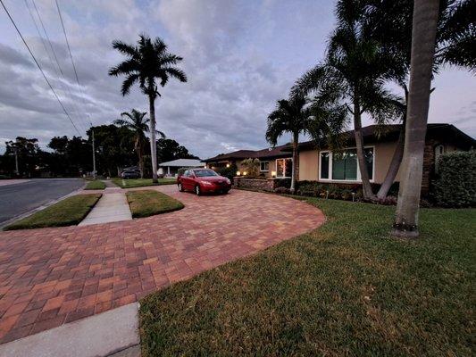 Our driveway twinkles! As do our pool pation pavers!!