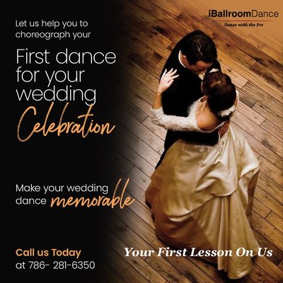 Wedding dance lessons made easy. Book your first complimentary lesson