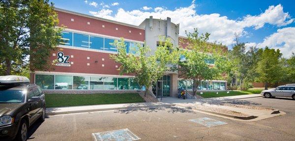 The 8z Louisville team operates and has desk space at the 8z Real Estate Boulder office shown here