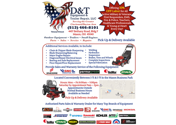 D & T Equipment & Trailer Repair