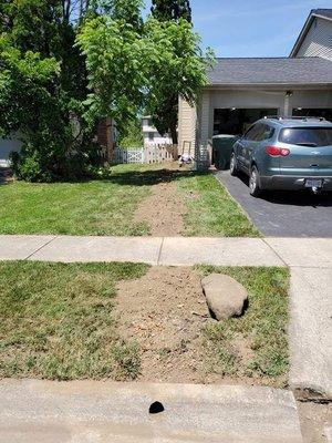 Downspout clean up