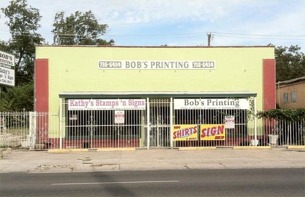 Bob's Printing just north of Cool Crest on Fredericksburg Road