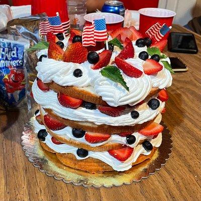 Thanks again guys for doing your best in this lovely cake. 4th of July cake