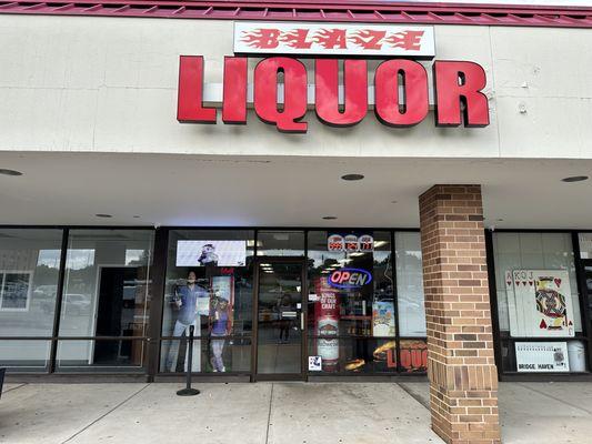 Blaze Liquor entrance