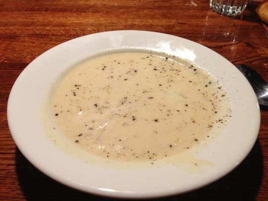 Creamy onion soup. The best I've ever had!