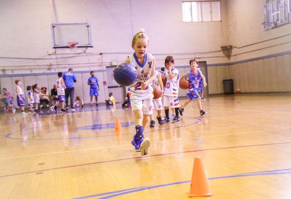 Royal Basketball Westside JCC Los Angeles Matvey with Ball