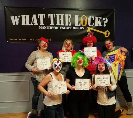 Girls night out at What The Lock  We did The Carnival room, it was SO much fun!