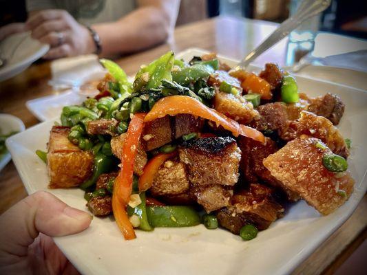 Crispy Pork Belly Kra Pow