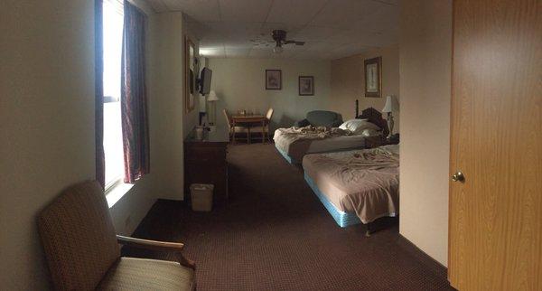 This is our room, third floor with two beds