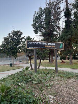 Runnymede Park sign