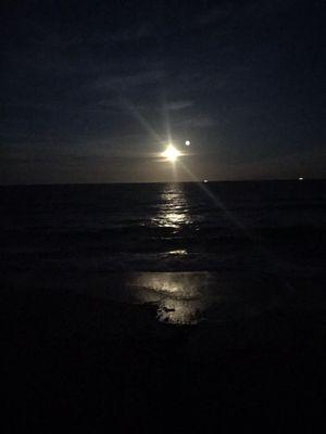 Moon over Brevard's beach!! Stunning!!! Want to live here too, call The Frommann Team 321-592-0111