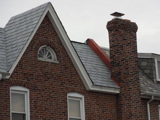 New Slate Tile Roof Installation