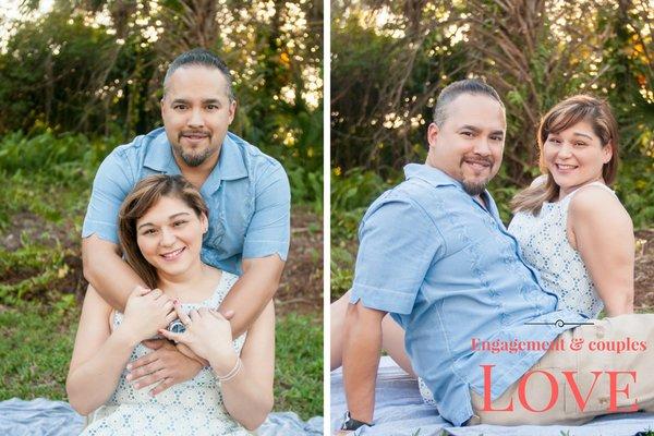 Celebrate the love!  Romantic couple, engagement/ surprise-proposals and anniversary photosessions from $80 in Coral Springs area