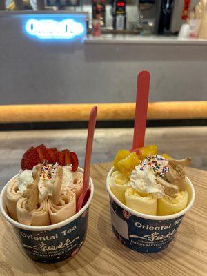 Strawberry Sundae and Mango Tango