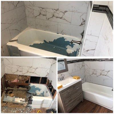 Replacing old Bathtub