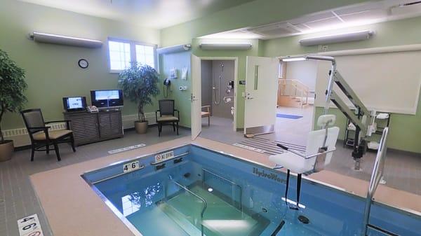 Aqua Therapy room and bathroom/shower