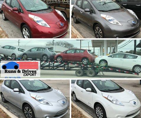 Nissan Leaf electric cars