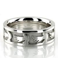 Dove motif Religious Wedding Ring