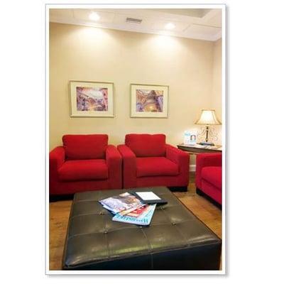 The patient lobby at Pearson Facial Plastic Surgery on Fleming Island, FL