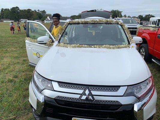 Baileys Driving Mrs Daisy in parade in Surry County, Virginia 2021