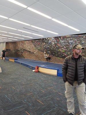 Rock Climbing wall in Athletic Center