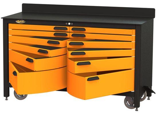 Swivel-Drawer Designed Storage System with Workbench Surface - Essential for Every Shop!