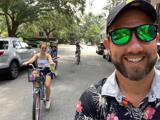 Savannah fun, bike ride.