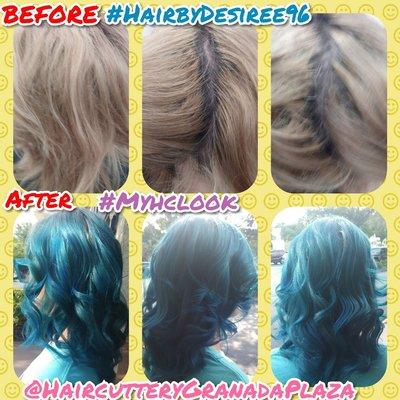 Before after fashion color