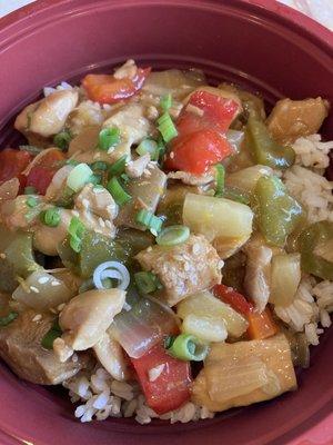 Sweet and Sour Chicken/ brown rice