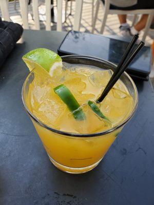 Spicy mango margarita