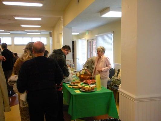 Our Harvest Table where the United Methodist Women raise funds for Mission