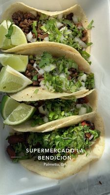 Al pastor and pork tacos