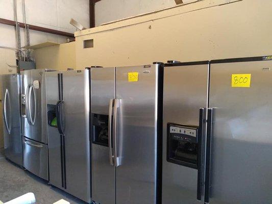 Stainless Steel Fridges.