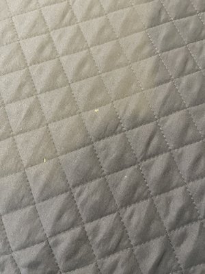 White dried up stains on comforter