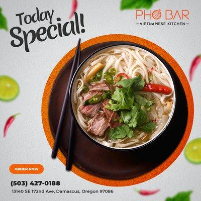 Pho Bar - Vietnamese Kitchen, a place where you can really get your money's worth and where you'll leave feeling satisfied.
We serve th