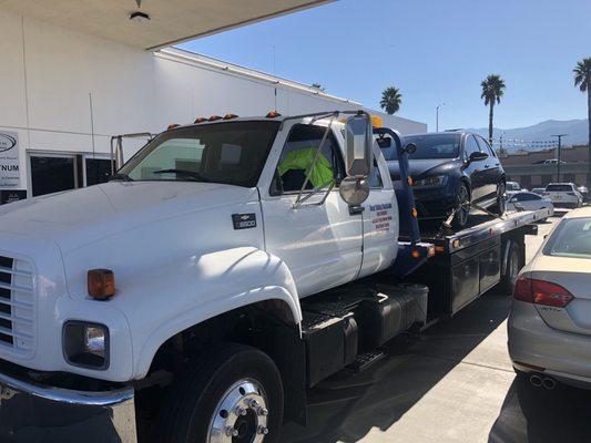 Tow from big Bear to corona VW