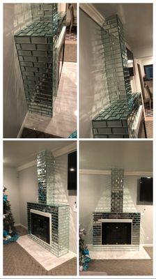 Mirror tile installation