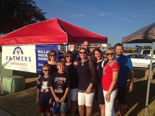 Customer at our tailgate event supporting the Allen Eagles!!!