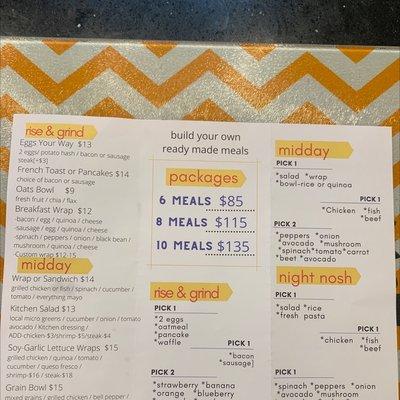 Menu inside