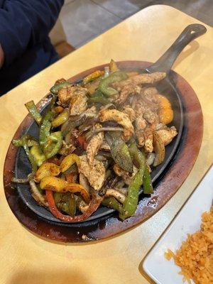 Chicken fajitas