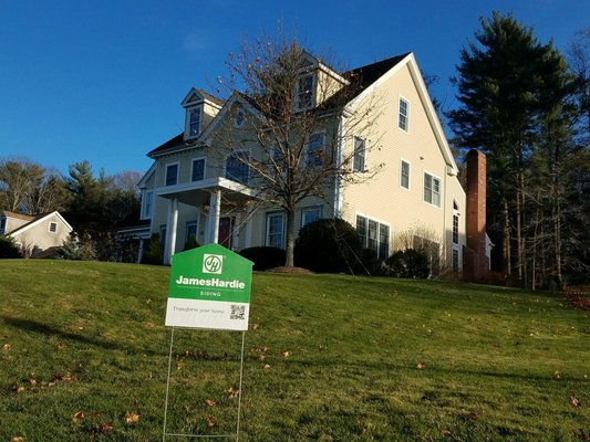 Norwell MA new siding installation James Hardie fiber cement beauty that lasts and lasts