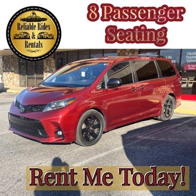 Toyota Sienna 8 Passenger Van!