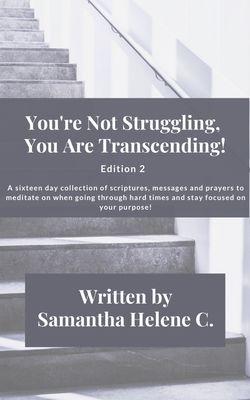 Book cover I designed and independently published entitled "You're Not Struggling, You Are Transcending Edition 2"