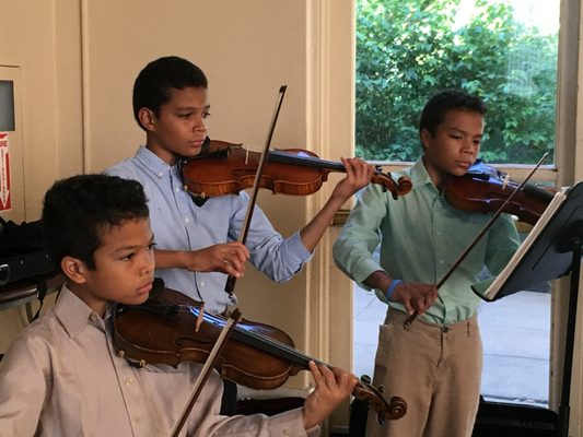 Students performing at South Shore Cultural Center