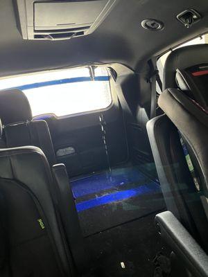 Active leak while in car wash