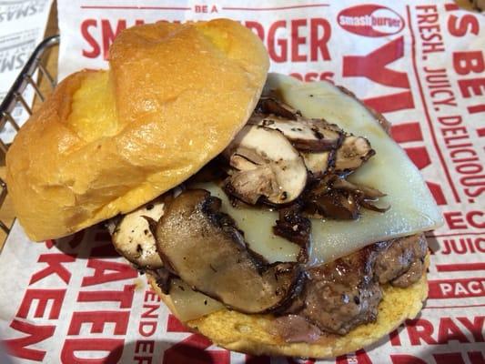 Mushroom Truffle Swiss burger. 8